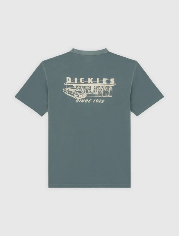 DICKIES - חולצת טי קצרה SERVICE STATION – D0A4Z8XG70 – stormy-weather – 1