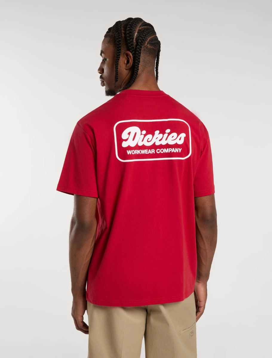 DICKIES - LEWISTOWN   חולצת טי קצרה – D0A4Z8Z0ER – english-red – 1