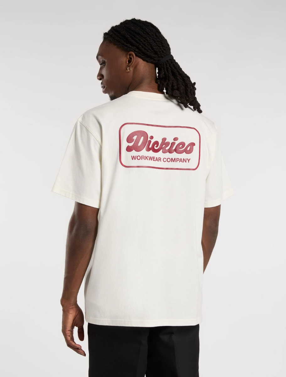 DICKIES - LEWISTOWN   חולצת טי קצרה – D0A4Z8ZC48 – beige – 1