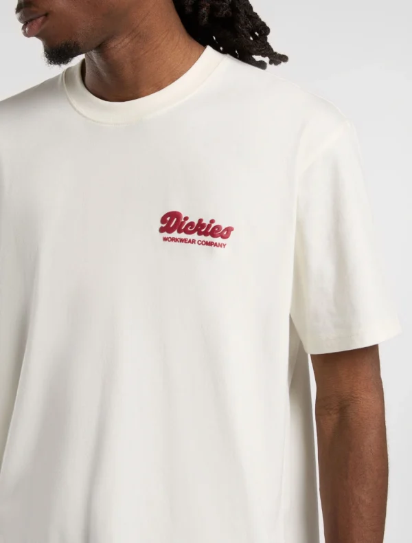 DICKIES - LEWISTOWN   חולצת טי קצרה – D0A4Z8ZC48 – beige – 3