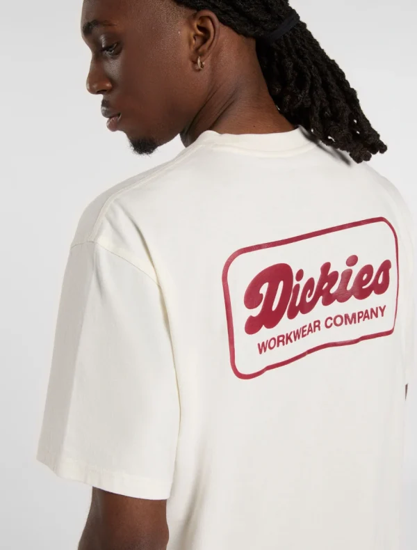 DICKIES - LEWISTOWN   חולצת טי קצרה – D0A4Z8ZC48 – beige – 5