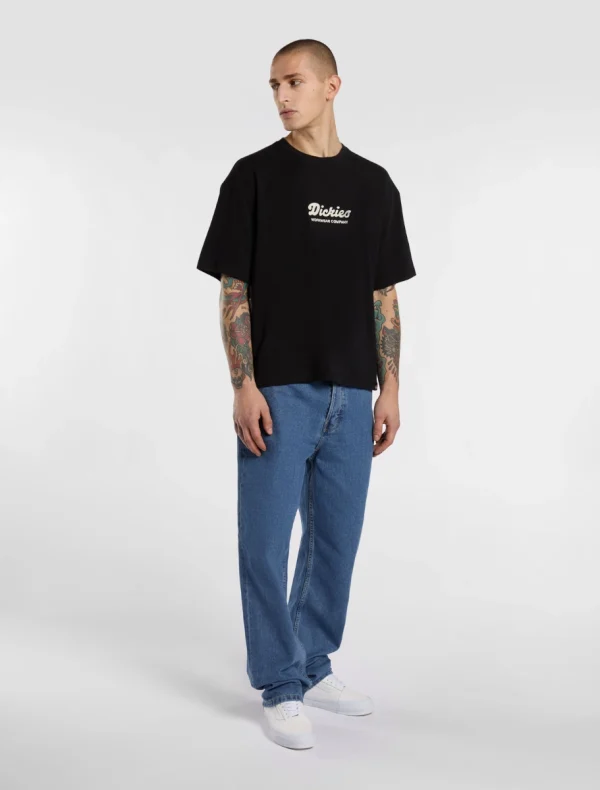 DICKIES - LEWISTOWN EMBRO חולצת טי קצרה – D0A4Z94BLK – black – 2