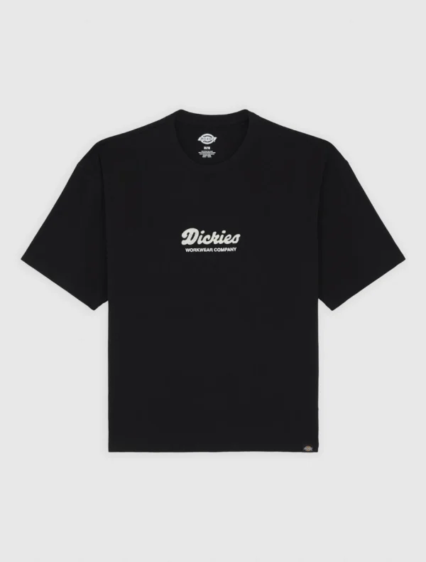 DICKIES - LEWISTOWN EMBRO חולצת טי קצרה – D0A4Z94BLK – black – 5