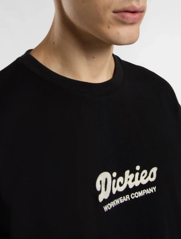 DICKIES - LEWISTOWN EMBRO חולצת טי קצרה – D0A4Z94BLK – black – 3