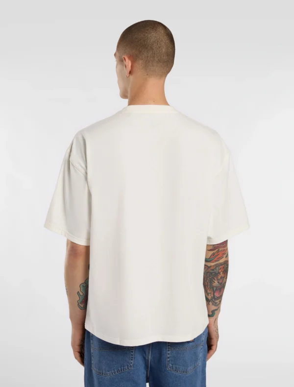 DICKIES - חולצת טי קצרה LEWISTOWN EMBRO – D0A4Z94C48 – beige – 1