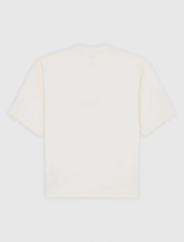 DICKIES - חולצת טי קצרה LEWISTOWN EMBRO – D0A4Z94C48 – beige – 5