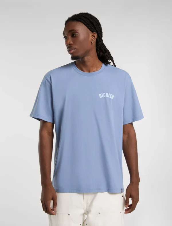 DICKIES - חולצת טי קצרה CIRCLE LOGO – D0A4Z95K37 – coronet-blue – 1