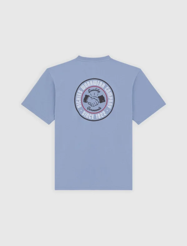 DICKIES - חולצת טי קצרה CIRCLE LOGO – D0A4Z95K37 – coronet-blue – 7