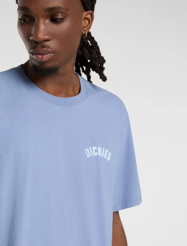 DICKIES - חולצת טי קצרה CIRCLE LOGO – D0A4Z95K37 – coronet-blue – 3