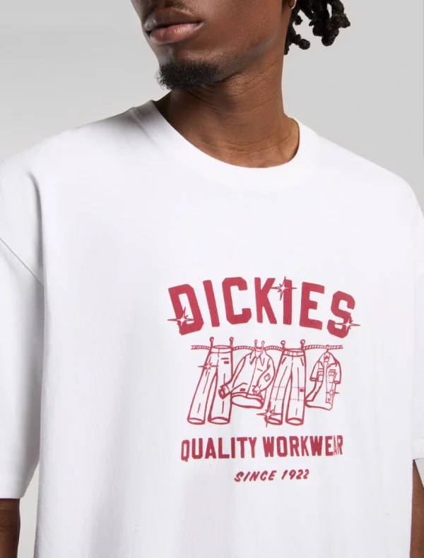 DICKIES - LAUNDRY BOXY חולצת טי קצרה – D0A4Z970WH – white – 3