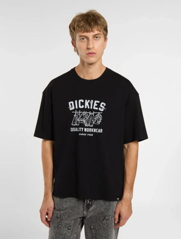 DICKIES - חולצת טי קצרה LAUNDRY BOXY – D0A4Z97BLK – black – 1