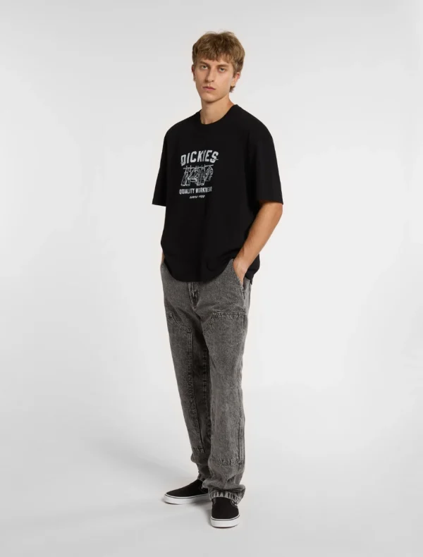 DICKIES - חולצת טי קצרה LAUNDRY BOXY – D0A4Z97BLK – black – 2