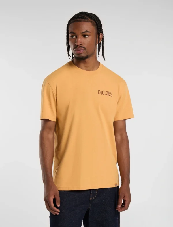 DICKIES - חולצת טי קצרה COMPANION – D0A4Z98K41 – oak-buff – 1