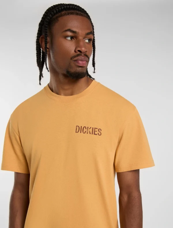DICKIES - חולצת טי קצרה COMPANION – D0A4Z98K41 – oak-buff – 3
