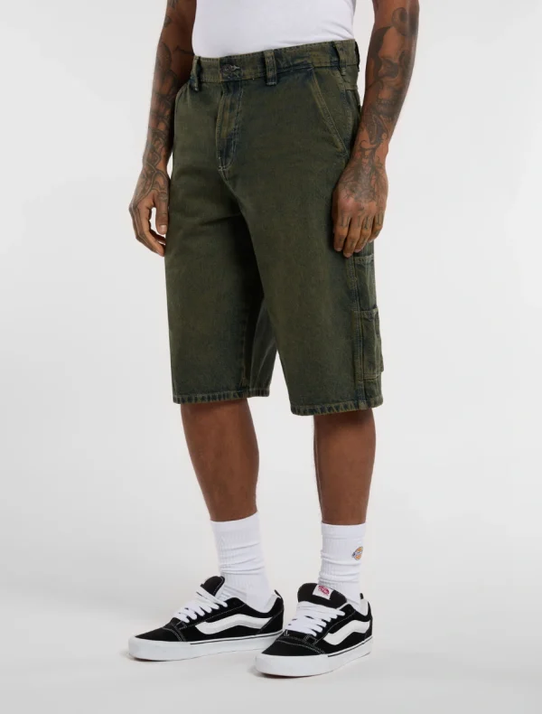 DICKIES - מכנסי ג'ינס קצרים LOOSE DENIM PAINTER – D0A4ZASK57 – light-grey – 3