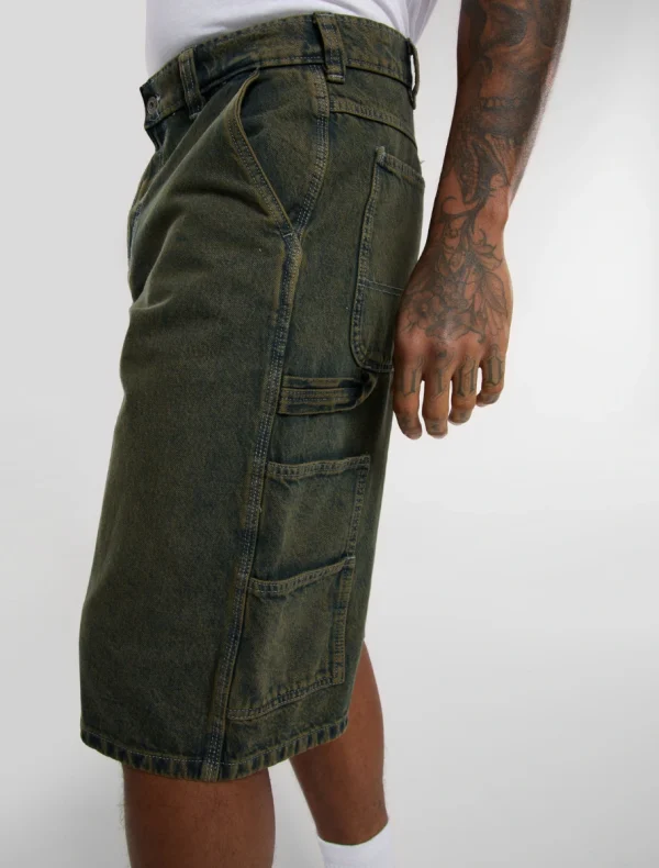 DICKIES - מכנסי ג'ינס קצרים LOOSE DENIM PAINTER – D0A4ZASK57 – light-grey – 4