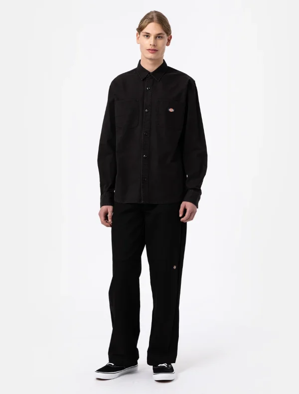 DICKIES - חולצה מכופתרת ארוכה DICKIES DUCK CANVAS – D0A4Y27C40 – sw-black – 2