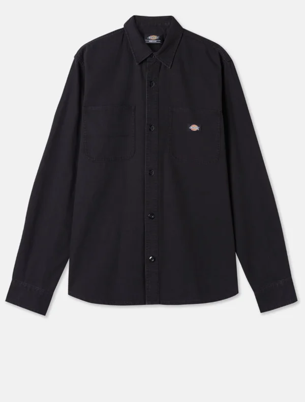 DICKIES - חולצה מכופתרת ארוכה DICKIES DUCK CANVAS – D0A4Y27C40 – sw-black – 4