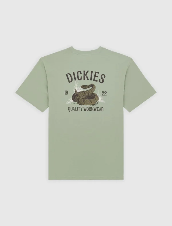 DICKIES - חולצת טי קצרה DICKIES SNAKE – D0A4Z99K36 – light-blue – 4