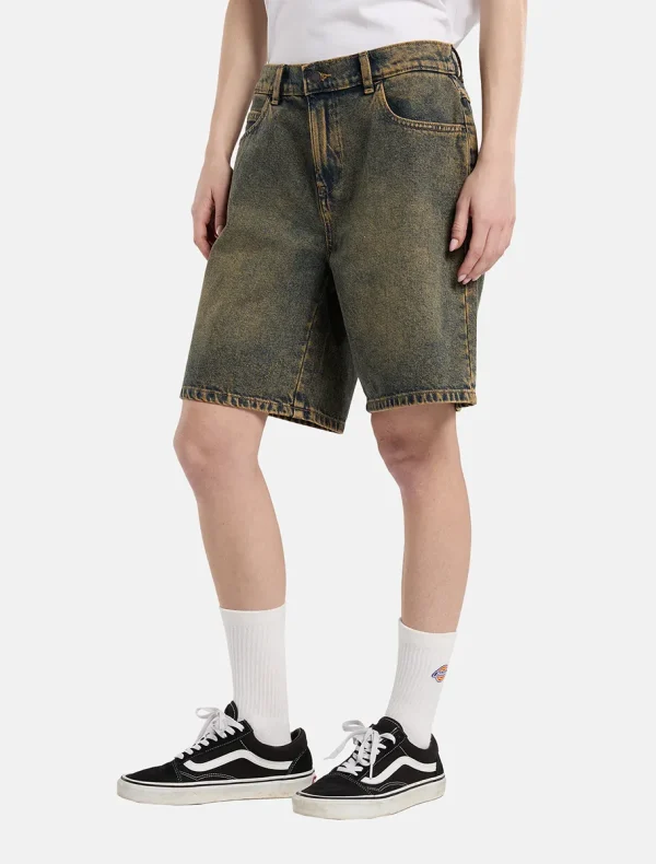 DICKIES - מכנסיים קצרים HERNDON לנשים – D0A4YSGK58 – yellow – 3