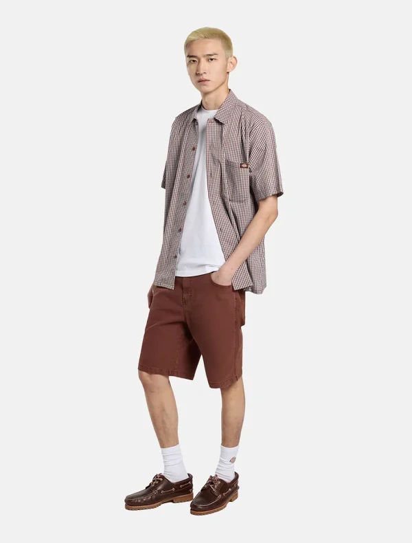 DICKIES - מכנסי עבודה קצרים RIVER RANCH – D0A4Z7ZK47 – brown – 2