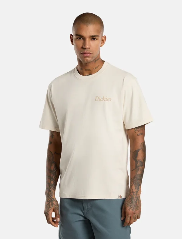 DICKIES - חולצת טי קצרה COMPANION SCRIPT – D0A4Z92F90 – whitecap-grey – 1