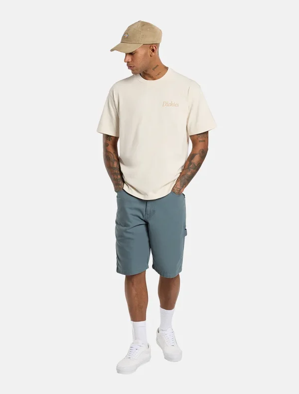 DICKIES - חולצת טי קצרה COMPANION SCRIPT – D0A4Z92F90 – whitecap-grey – 2