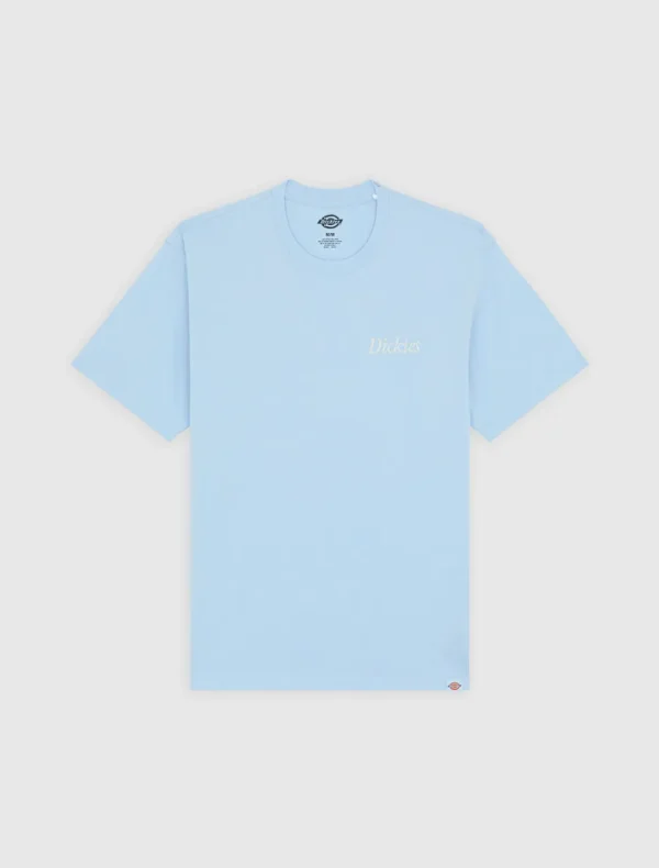 DICKIES - חולצת טי קצרה COMPANION SCRIPT – D0A4Z92K54 – light-blue – 4