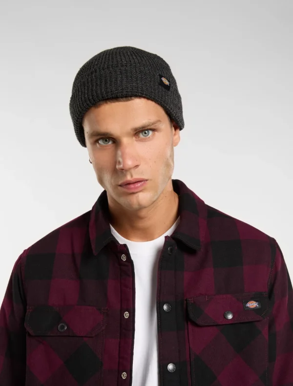 DICKIES - כובע גרב WOODWORTH WAFFLE – D0A4XFDBLK – black – 3