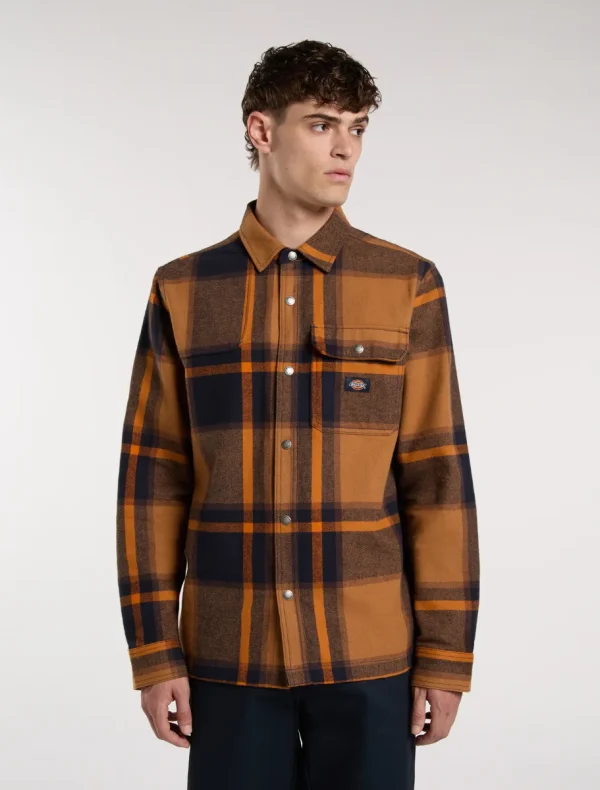DICKIES - חולצה מכופתרת ארוכה NIMMONS – D0A4XGUL18 – night-sky – 1