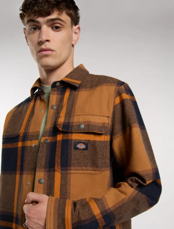 DICKIES - חולצה מכופתרת ארוכה NIMMONS – D0A4XGUL18 – night-sky – 3