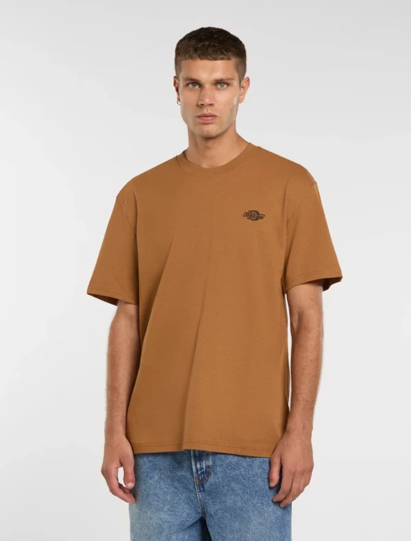 DICKIES - חולצת טי קצרה SUMMERDALE – D0A4YAI0BD – brown-duck – 1