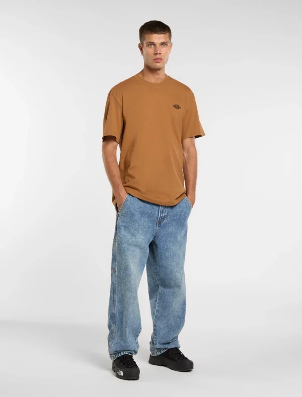 DICKIES - חולצת טי קצרה SUMMERDALE – D0A4YAI0BD – brown-duck – 2
