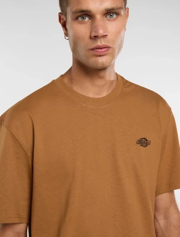 DICKIES - חולצת טי קצרה SUMMERDALE – D0A4YAI0BD – brown-duck – 3