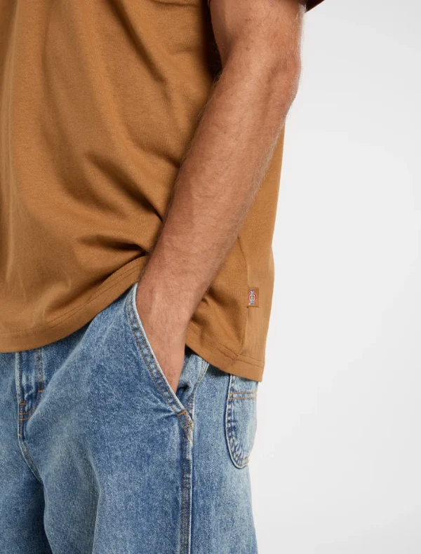 DICKIES - חולצת טי קצרה SUMMERDALE – D0A4YAI0BD – brown-duck – 4