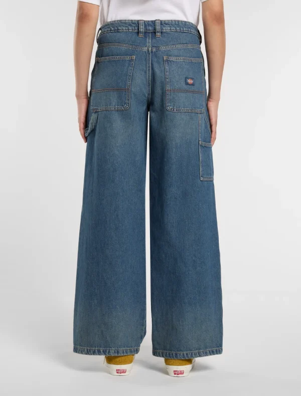 מכנסי ג'ינס נגרים לנשים X LOOSE DENIM CARPENTER PANT