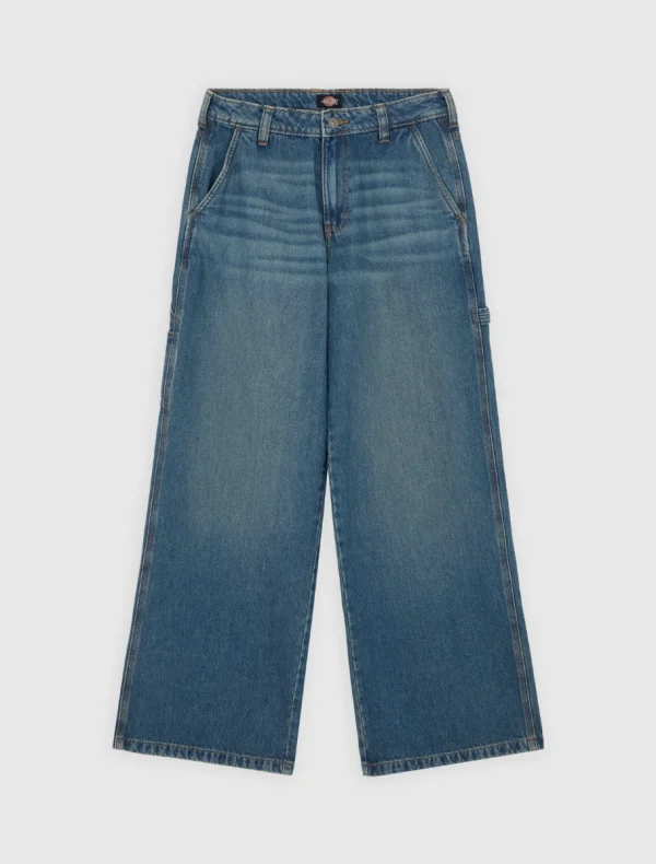 מכנסי ג'ינס נגרים לנשים X LOOSE DENIM CARPENTER PANT