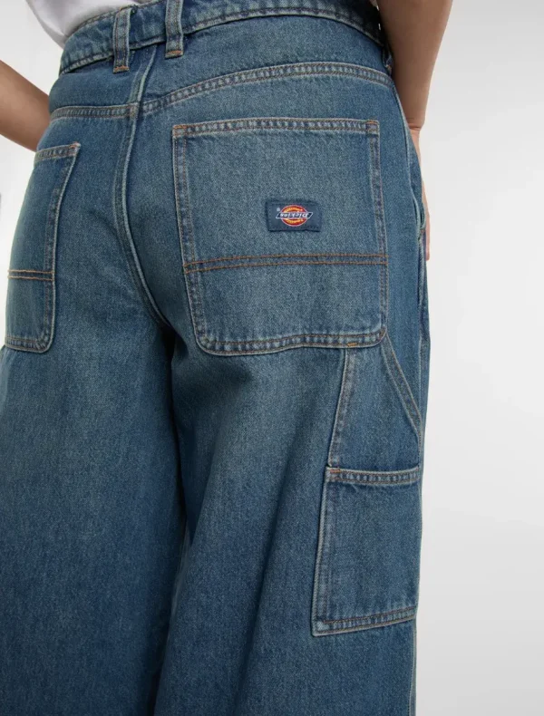 מכנסי ג'ינס נגרים לנשים X LOOSE DENIM CARPENTER PANT