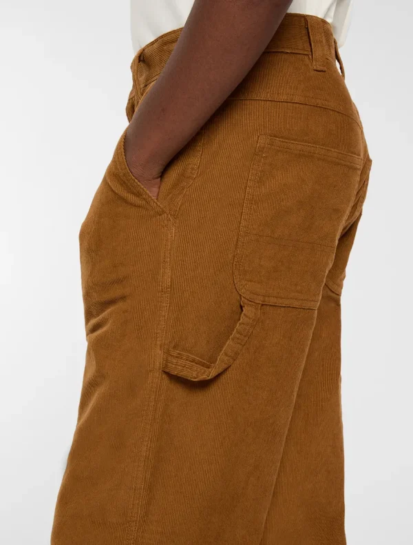 DICKIES - מכנסי CORDUROY CARPENTER – D0A863V0BD – brown-duck – 4