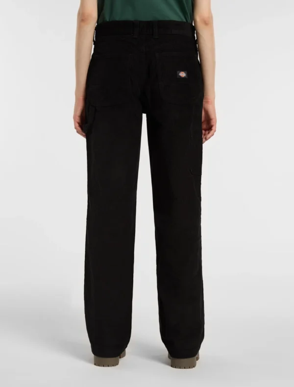 DICKIES - מכנסי נשים CORDUROY CARPENTER – D0A863ZBLK – black – 1