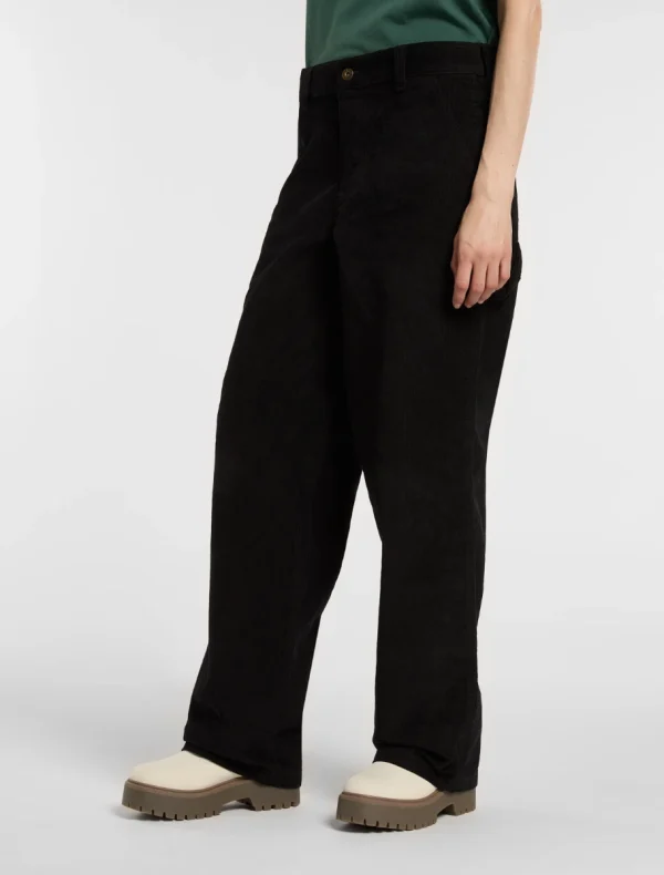 DICKIES - מכנסי נשים CORDUROY CARPENTER – D0A863ZBLK – black – 3