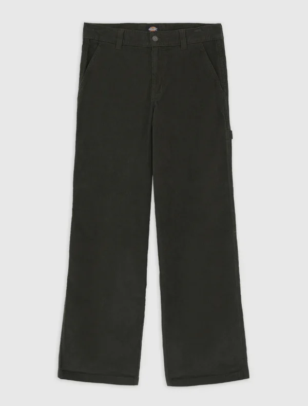 DICKIES - מכנסי נשים CORDUROY CARPENTER – D0A863ZOGX – olive-green – 6