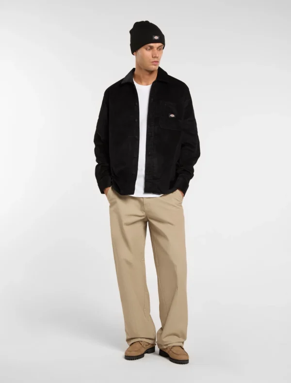 DICKIES - חולצה קורדרוי ארוכה CORDUROY SHIRT – D0A8652BLK – black – 2