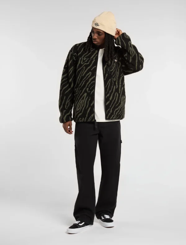 DICKIES - מכנסי נגרים CARPENTER CANVAS – D0A87PDBLK – black – 2
