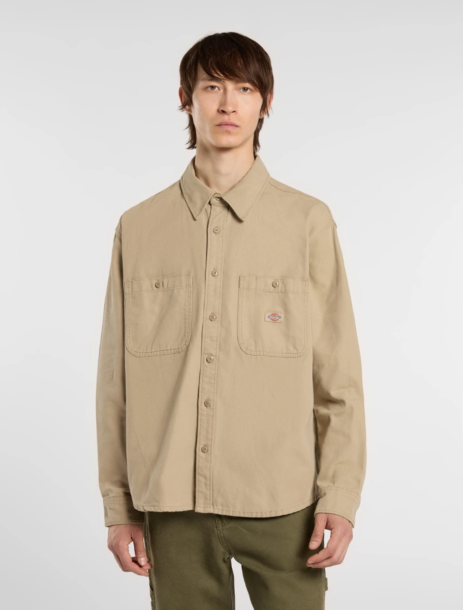 DICKIES - חולצה מכופתרת DICKIES CANVAS – D0A87PR0DS – desert-sand – 1