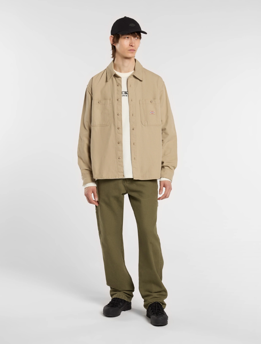 DICKIES - חולצה מכופתרת DICKIES CANVAS – D0A87PR0DS – desert-sand – 2