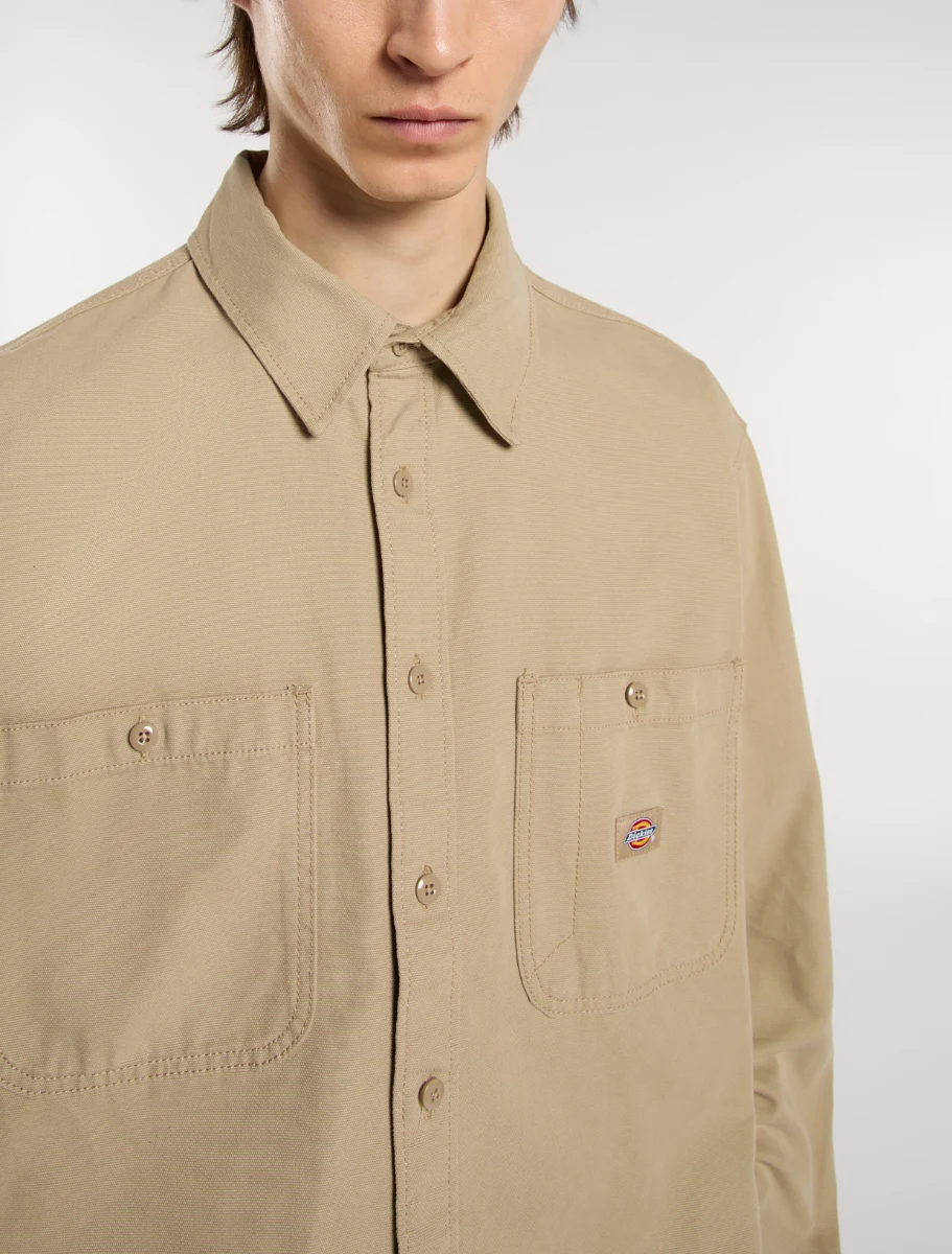 DICKIES - חולצה מכופתרת DICKIES CANVAS – D0A87PR0DS – desert-sand – 3