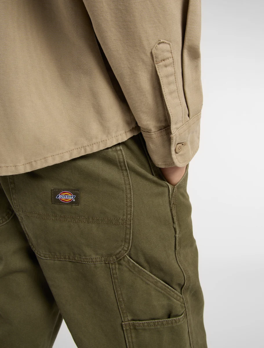 DICKIES - חולצה מכופתרת DICKIES CANVAS – D0A87PR0DS – desert-sand – 4
