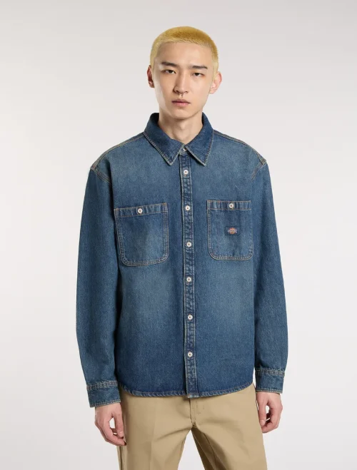 חולצת ג'ינס ארוכה MECHANIC DENIM