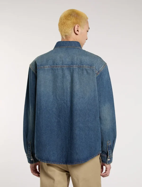 חולצת ג'ינס ארוכה MECHANIC DENIM